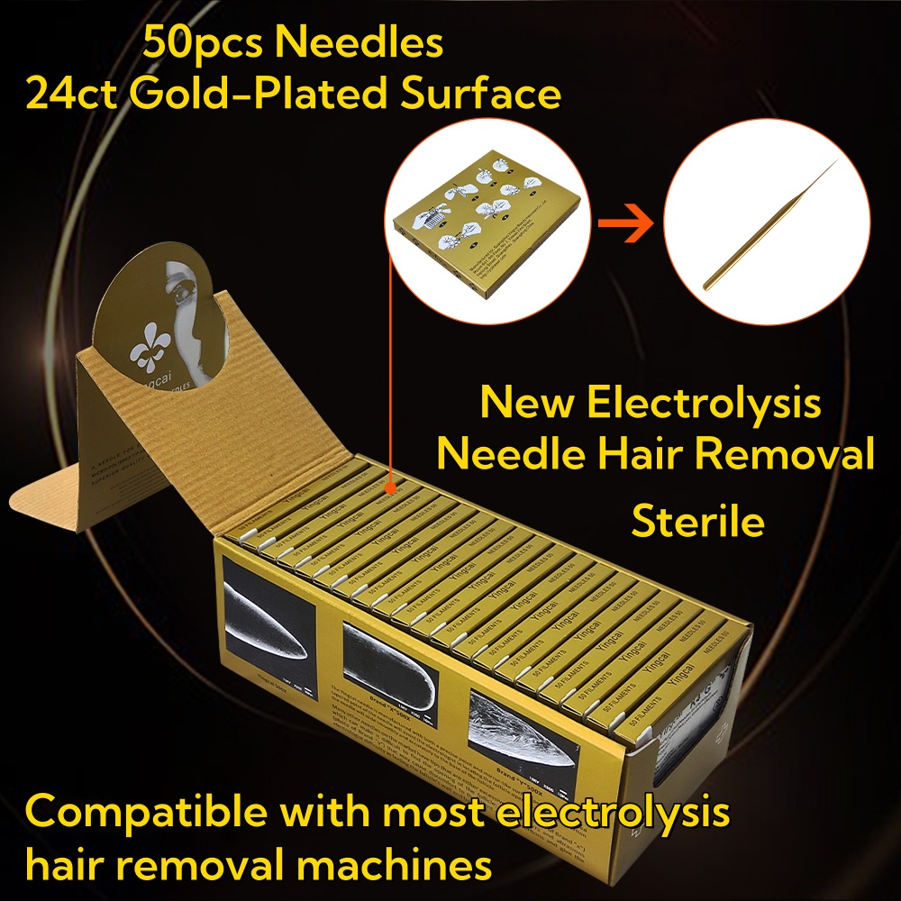 Skincare Scora - 50pcs Electrolysis Hair Removal Needles K2/K4/K5