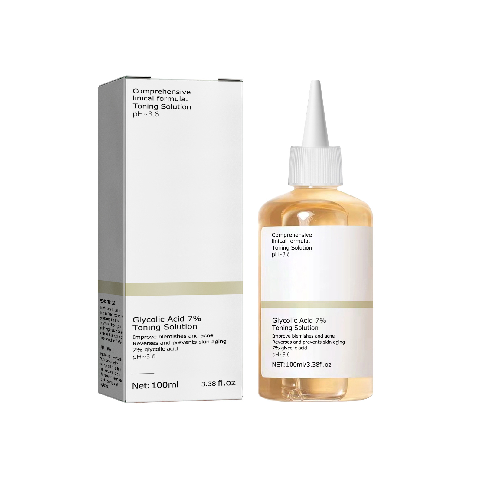 Lactic Acid Toner - 100ml Glycolic Acid 7% Toning Solution