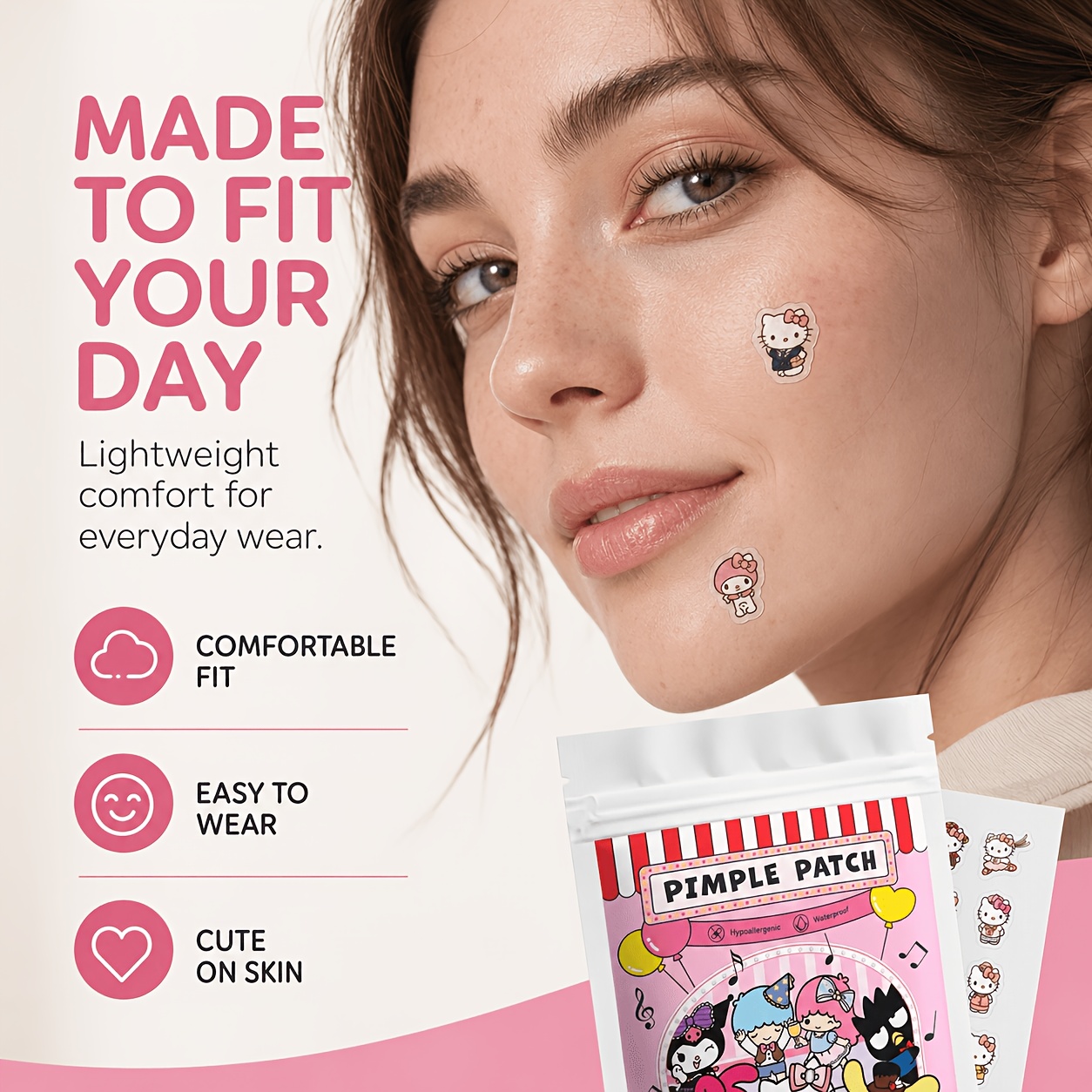 40/120PCS Hello Kitty acne pat - đánh giá và giá Skincare Acne