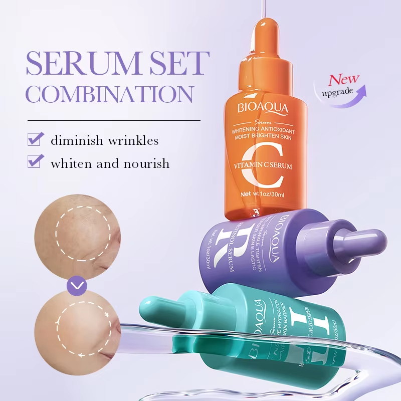 3pcs/set BIOAQUA Vitamin C Ret - đánh giá và giá Skincare Bioaqua
