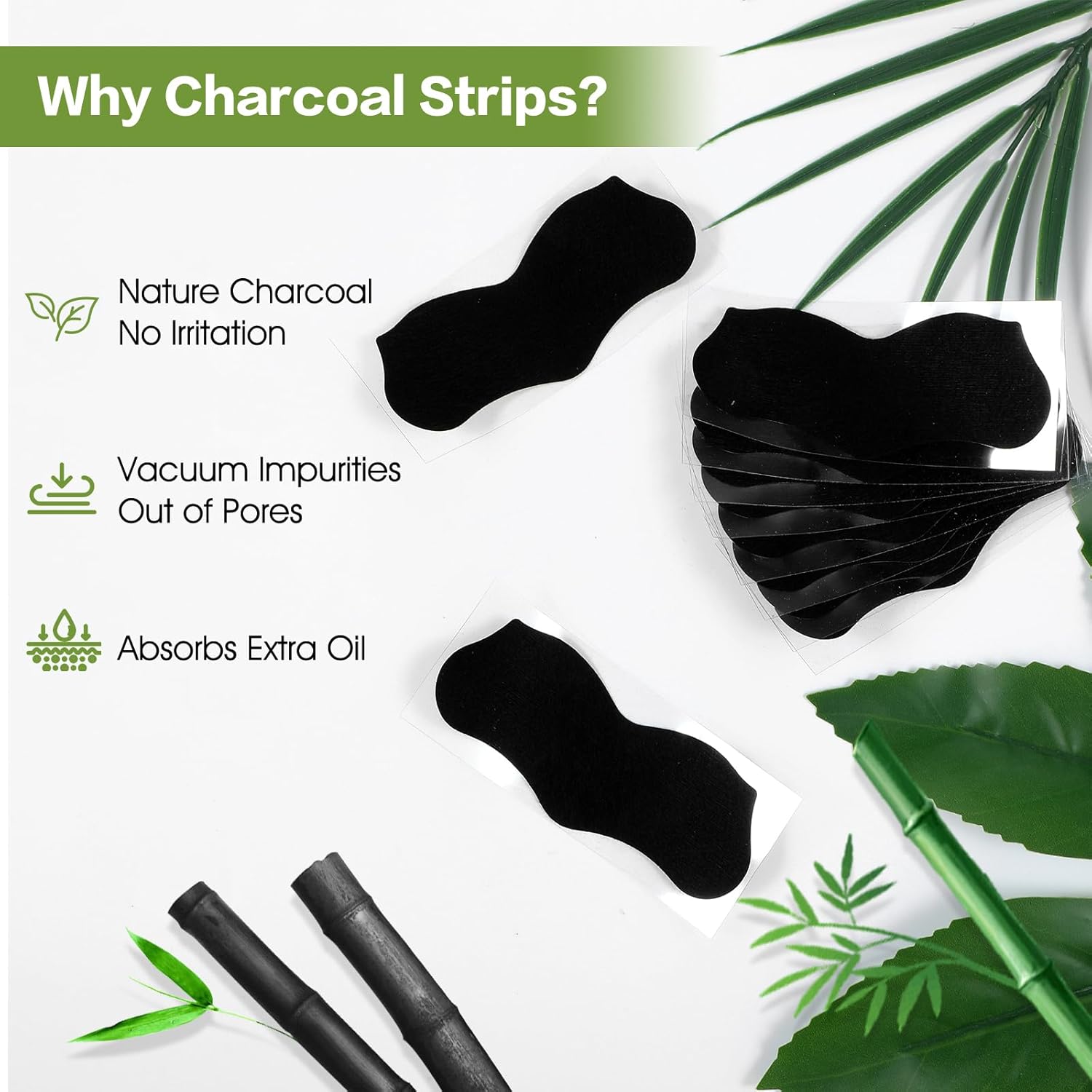 15 Pcs Bamboo Charcoal Blackhe - đánh giá và giá Charcoal Pore Strip