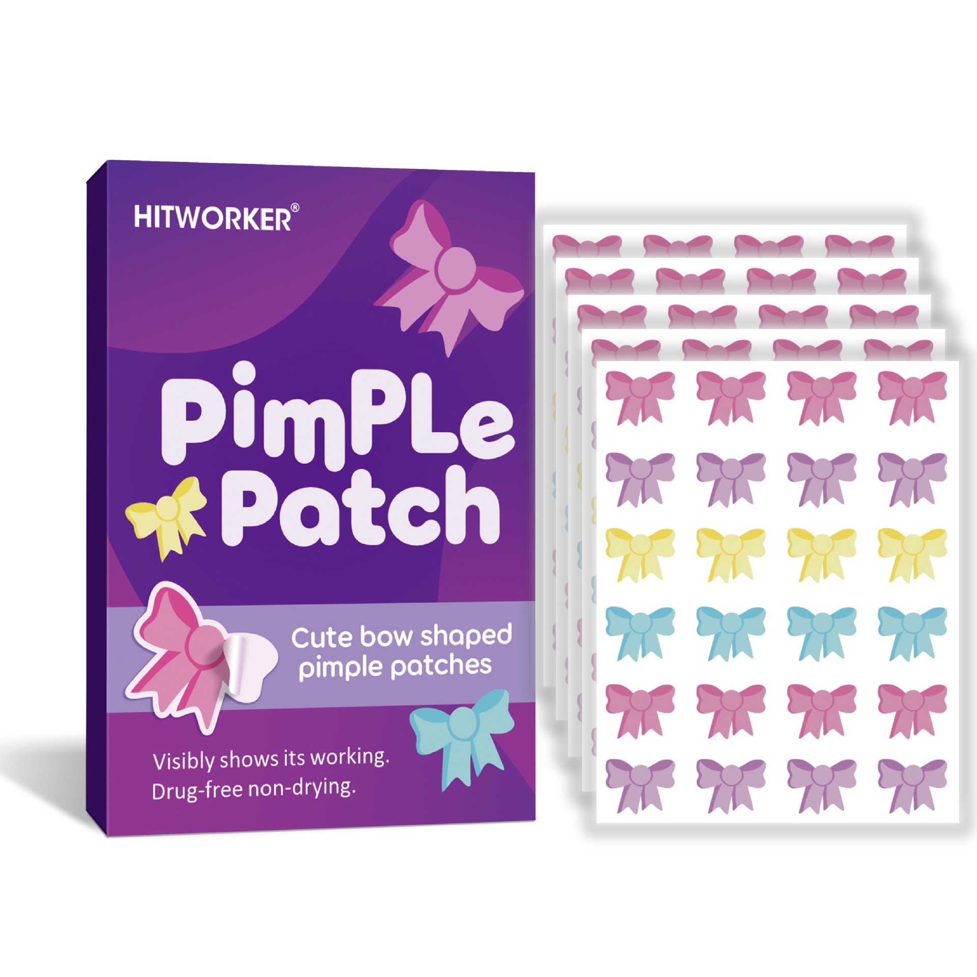 120Pcs Bow Shaped Acne Pimple  - đánh giá và giá Skincare Acne
