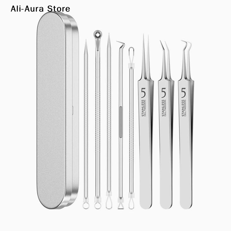 7/8Pcs Blackhead Remover Kit P - đánh giá và giá Skincare Acne