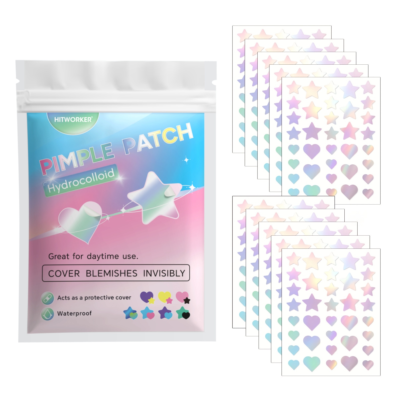 360pcs Colorful Acne Patches – - đánh giá và giá Skincare Acne