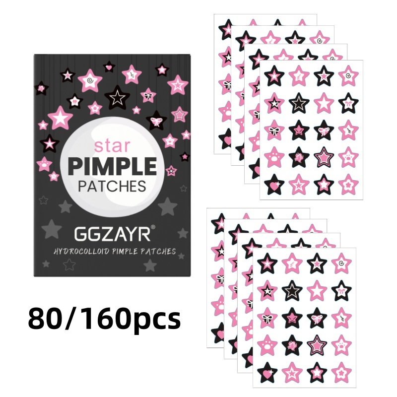 80/160pcs Star Acne Patch Set  - đánh giá và giá Skincare Acne