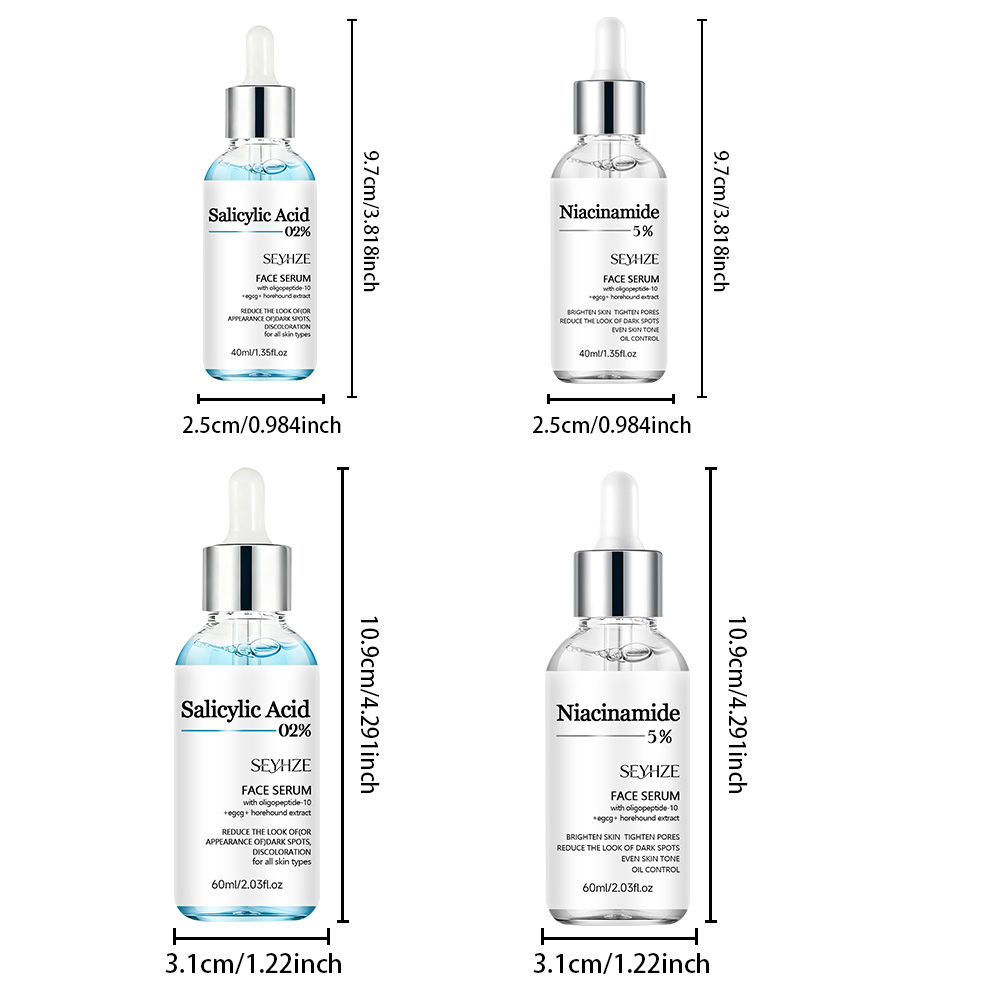 SEYHZE 2pcs Salicylic Acid Nia - đánh giá và giá Skincare La Roche Posay