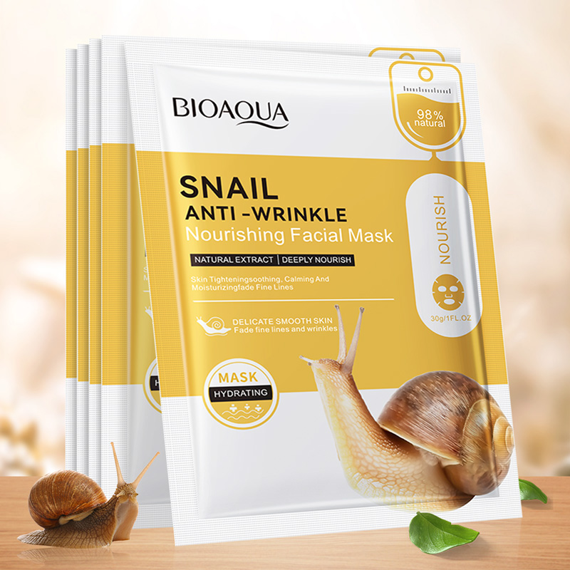 20pcs BIOAQUA Snail Hyaluronic - đánh giá và giá Skincare Bioaqua
