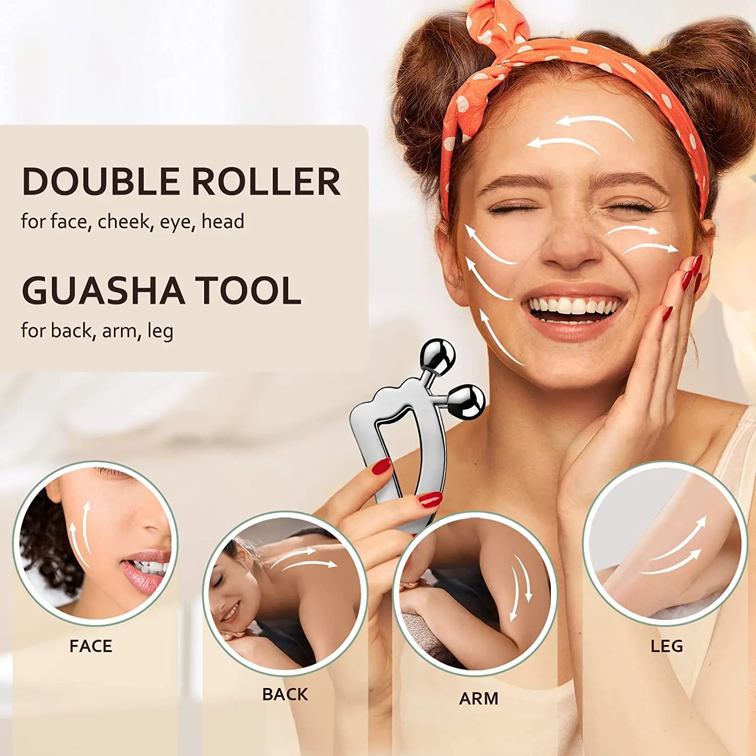 3D Facial Roller & Gua Sha Too - đánh giá và giá Skincare Scora