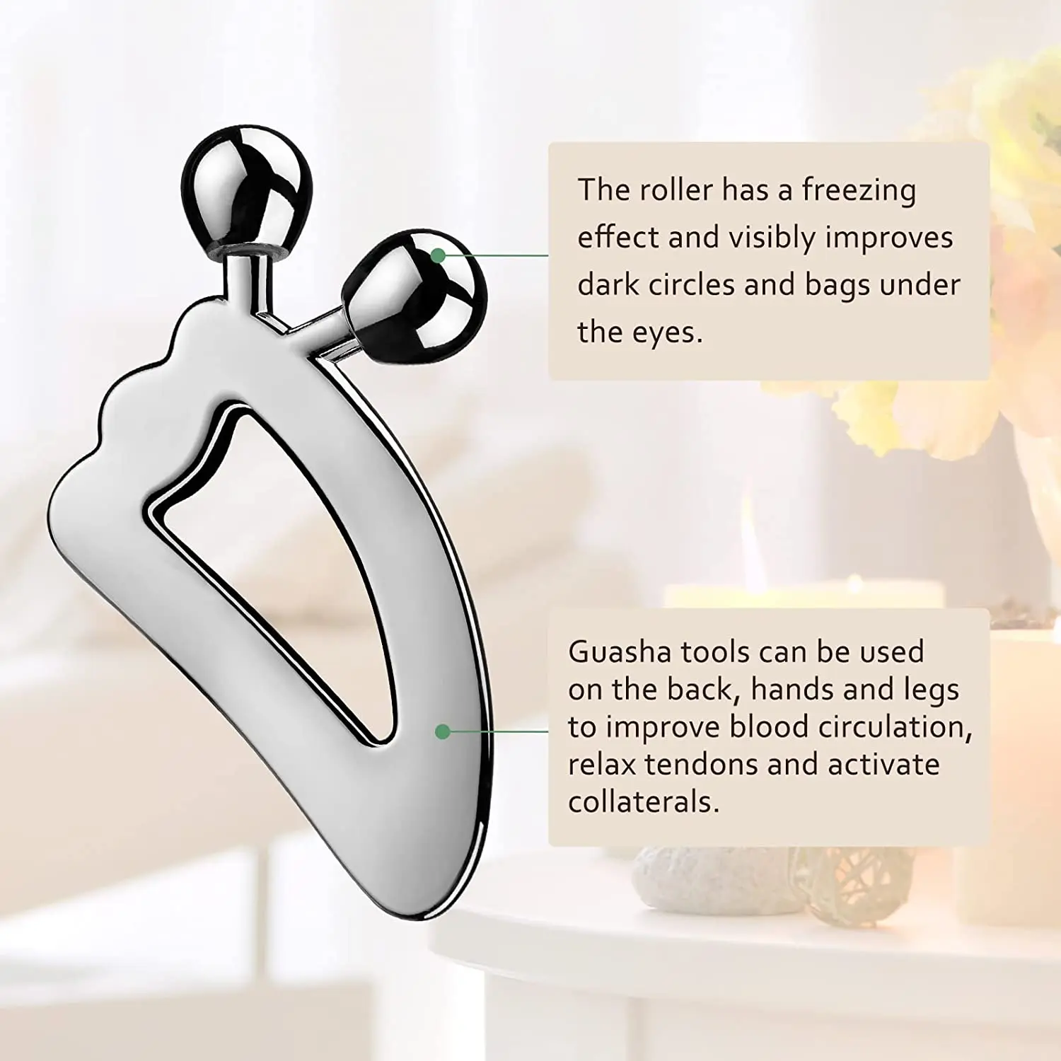 3D Facial Roller & Gua Sha Too - đánh giá và giá Skincare Scora