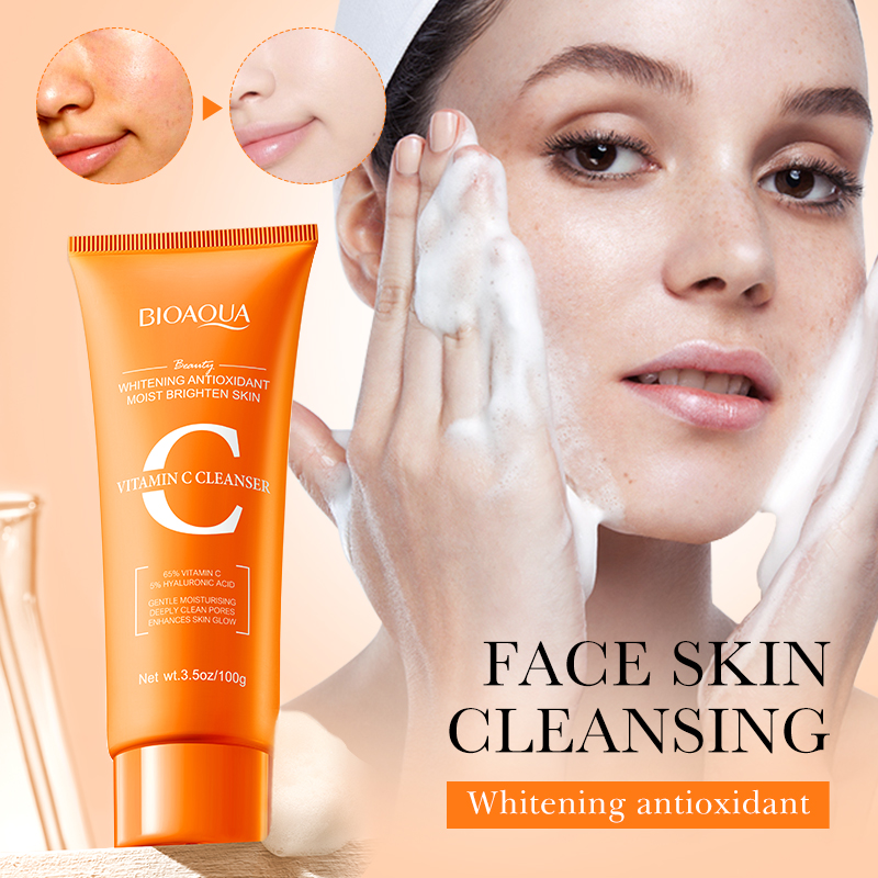 BIOAQUA Vitamin C Facial Clean - đánh giá và giá Skincare Bioaqua