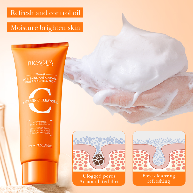 BIOAQUA Vitamin C Facial Clean - đánh giá và giá Skincare Bioaqua
