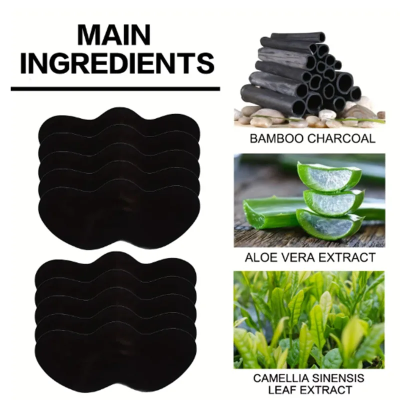 10/20/50Pcs Charcoal Blackhead - đánh giá và giá Charcoal Pore Strip
